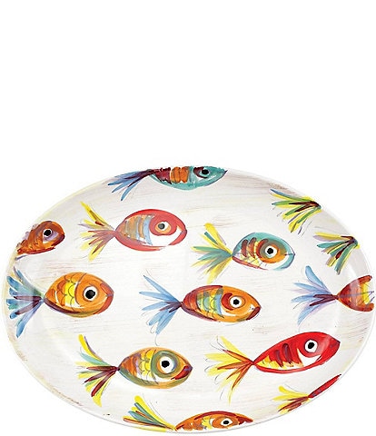 VIETRI Pesci Colorati Oval Platter