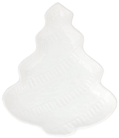 VIETRI Pietra Natale Collection Figural Tree Platter