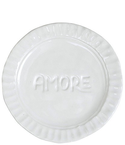 VIETRI Pietra Serena Amore Plate