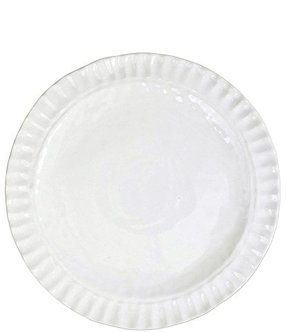 VIETRI Pietra Serena Collection White Dinner Plate