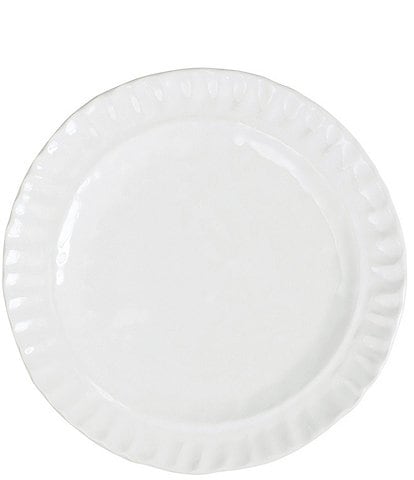 Vietri Pietra Serena Collection White Salad Plate