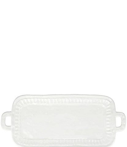 VIETRI Pietra Serena Handled Rectangular Platter