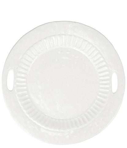 VIETRI Pietra Serena Handled Round Tray