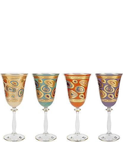 VIETRI Regalia Assorted Wine Glasses, Set of 4