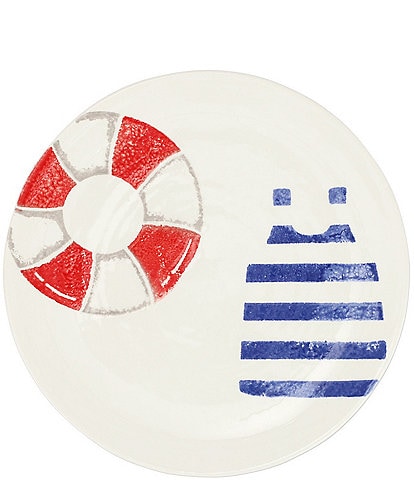 VIETRI Riviera Life Preserver Salad Plate