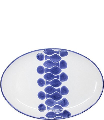 VIETRI Santorini Fish Oval Platter