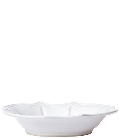 VIETRI Sinc Incanto Stone White Baroque Pasta Bowl