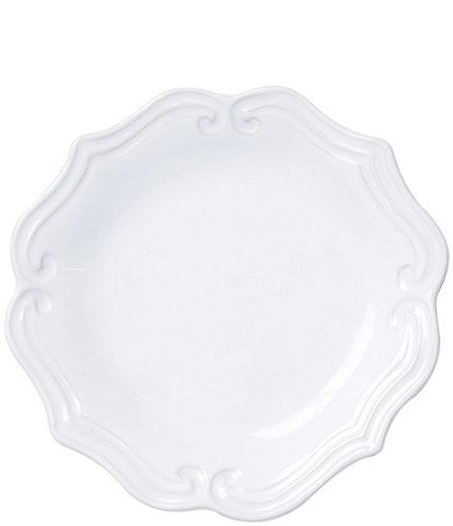 VIETRI Sinc Incanto Stone White Baroque Salad Plate