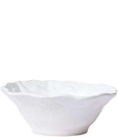 VIETRI Sinc Incanto Stone White Lace Cereal Bowl