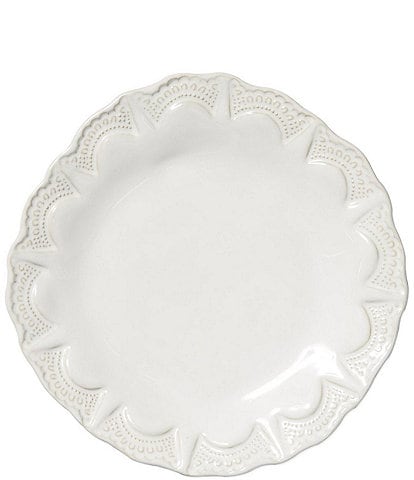 VIETRI Sinc Incanto Stone White Lace Salad Plate