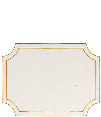 VIETRI Tessuti Rectangular Placemats with Stitching, Set of 4