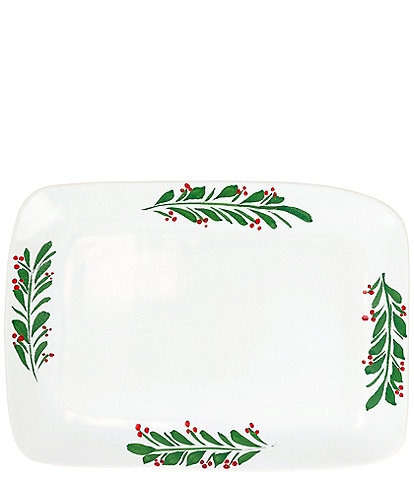 VIETRI Viva by VIETRI Aria Collection Holiday Rectangular Platter