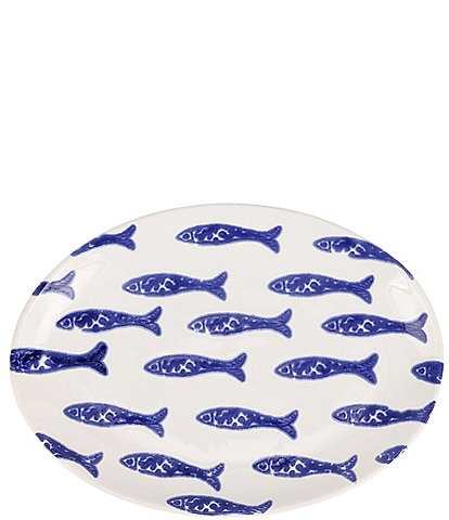 VIETRI Viva by VIETRI Santorini Fish Small Oval Platter