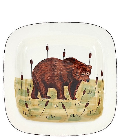 VIETRI Wildlife Bear Square Platter