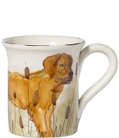 VIETRI Festive Fall Collection Wildlife Hunting Dog Mug