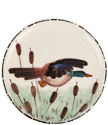 VIETRI Wildlife Mallard Canape Plate