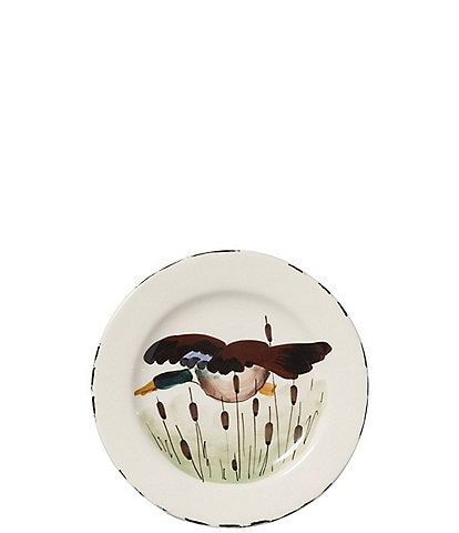 VIETRI Festive Fall Collection Wildlife Mallard Salad Plate