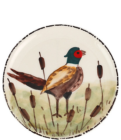 VIETRI Wildlife Pheasant Canape Plate