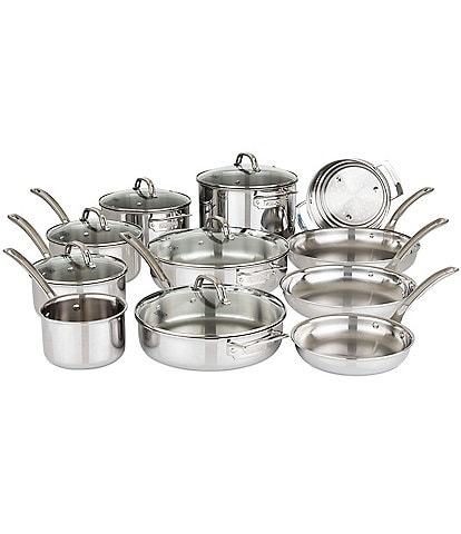 Viking 3-Ply 17-Piece Stainless Steel Cookware Set