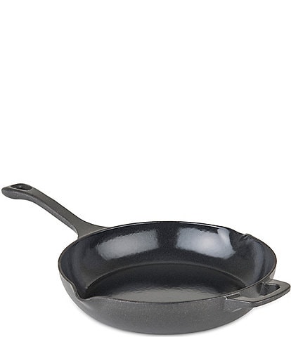Viking Enamel Coated Cast Iron 10.5#double; Chef's Pan with Spouts