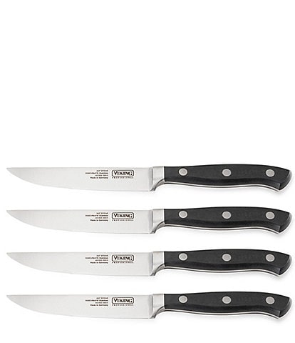 Viking Professional 4-Piece Serrated Steak Knives, 4.5#double;