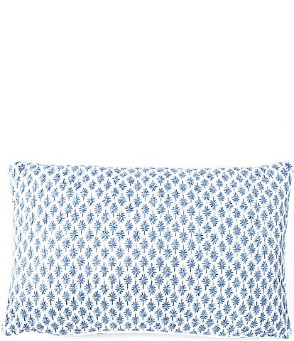 Villa by Noble Excellence Cresthaven Porcelain Embroidered Allover Print Breakfast Pillow