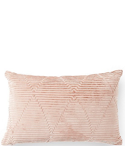 Villa By Noble Excellence Cut Velvet Rectangular Pillow