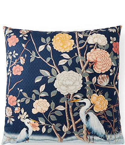 Villa By Noble Excellence Floral Crane Filled Euro Sham