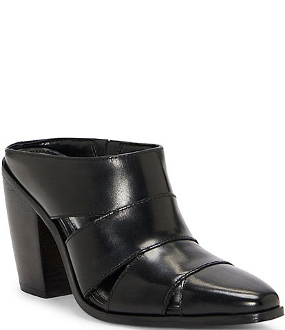 Vince Camuto Aimie Banded Leather Mules