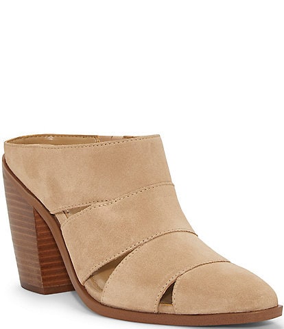 Vince Camuto Aimie Banded Suede Mules