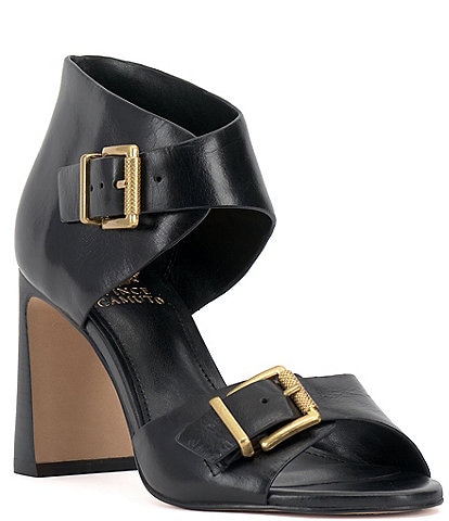 Vince Camuto Alinah Leather Buckle Sandals