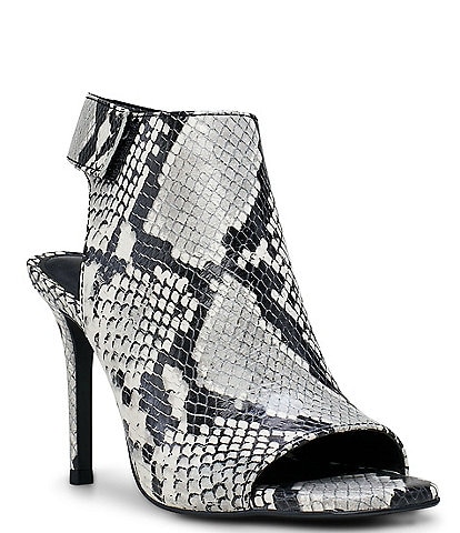 Vince Camuto Rabenie Lizard Print Ankle Strap Leather Ice Cube