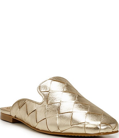 Vince Camuto Bindi Leather Woven Mules