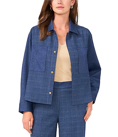 Vince Camuto Button Down Collared Coordinating Jacket