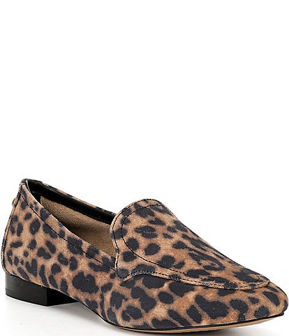 Vince Camuto Cintha Leopard Print Suede Loafers
