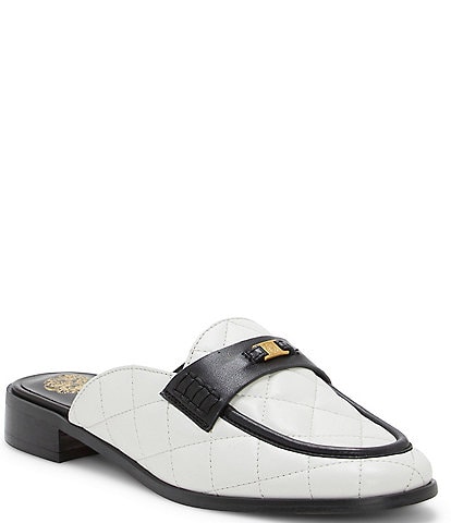 Vince Camuto Cobby Quilted Leather Mule Loafers