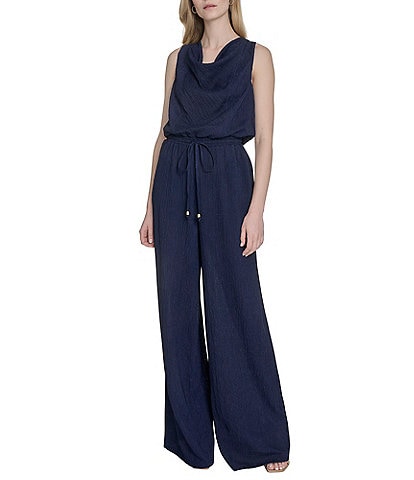 Vince Camuto Cowl Neck Sleeveless Jumpsuit