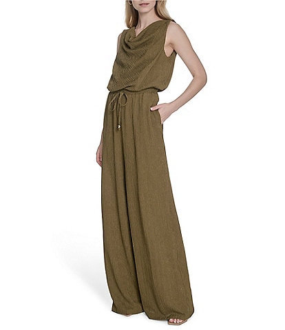 Vince Camuto Cowl Neck Sleeveless Jumpsuit