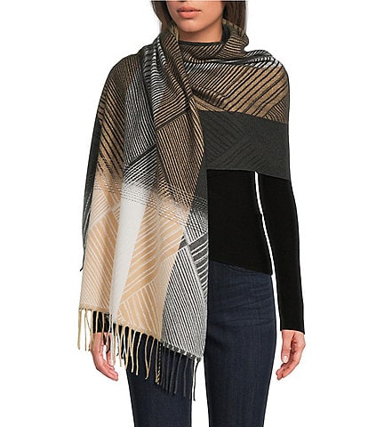 Vince Camuto Diamond Feather Soft Scarf Wrap