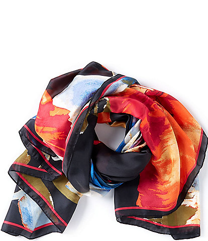 Vince Camuto Exploded Blooms Square Scarf