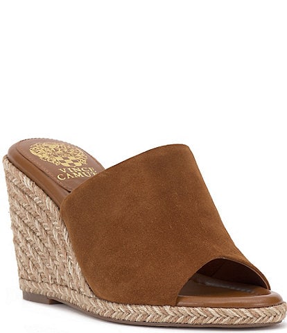 Vince Camuto Fayla Suede Wedge Espadrille Sandals