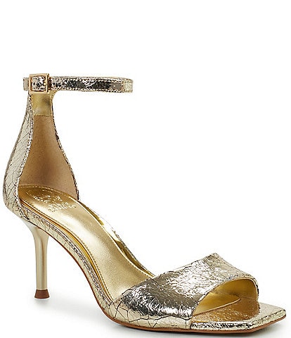 Vince Camuto Febe Metallic Leather Dress Sandals