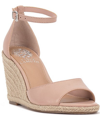 Vince Camuto Felyn Leather Espadrille Wedges