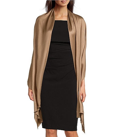 Vince Camuto Frayed Satin Wrap