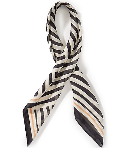 Vince Camuto Geo Stripe Bordered Square Scarf