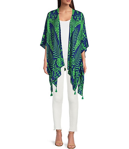 Vince Camuto Graphic Tropic Print Topper
