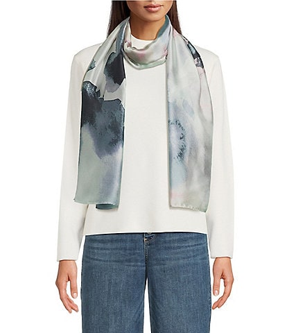 Vince Camuto Ink Bloom Oblong Scarf