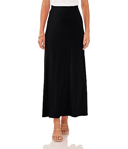 Vince Camuto Ity Knit Pull On A-Line Maxi Skirt