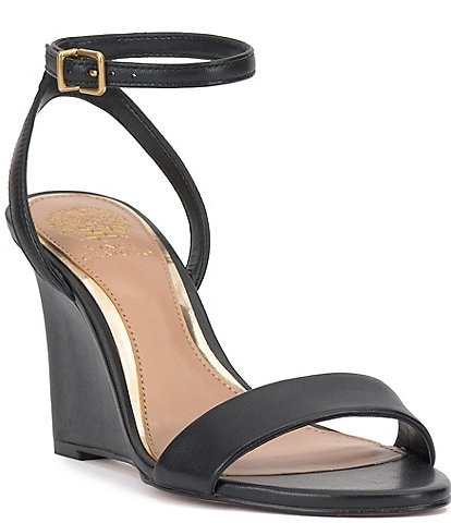 Vince Camuto Jefany Leather Wedge Sandals