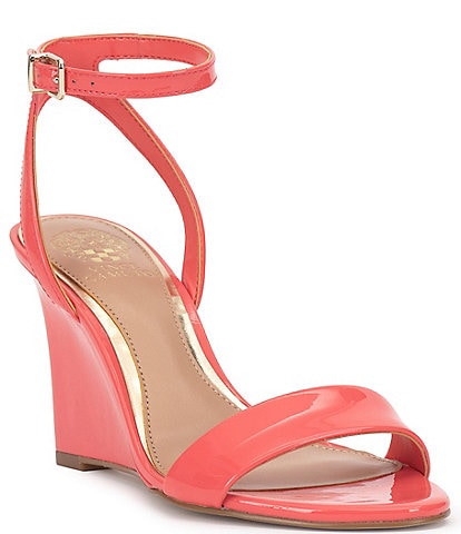 Vince Camuto Jefany Patent Leather Wedge Sandals